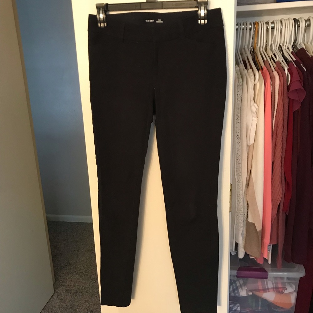 Old Navy Black Pixie Full Length Pants